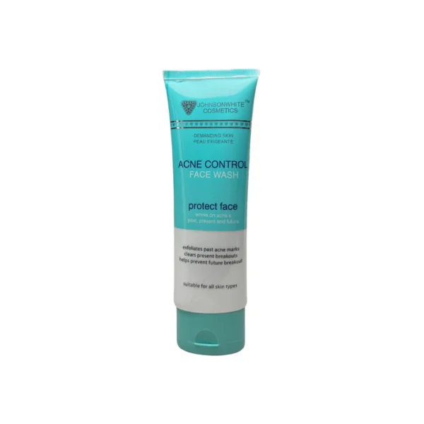 Johnson White Acne Control Face Wash — Protect & Purify for Clear Skin